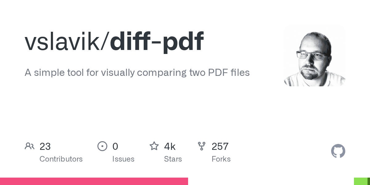 diff-pdf — 두 PDF가 정확히 뭐가 다른지 눈으로 보기